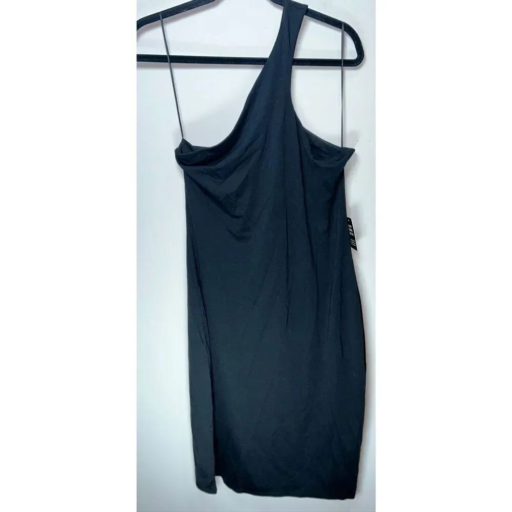 Express one shoulder little black dress size Medium